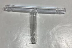 Kimble Kimax Glass "t" Shaped Serrated Hose Connecting Tube, 51MM 89MM. Fixed Price $12.00.