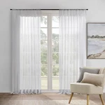 Sherwood Georgia Sheer Rod Pocket Curtain, Pair (white) - 135X223CM. Fixed Price $67.76.