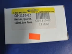 Chemglass Quartz 100ML Beaker CG-1110-02 New Usa. Fixed Price $49.00.