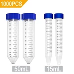 1000PCS Sterile 15ML/50ML Centrifuge Tubes Flat Screw Caps Conical Polypropylene. Fixed Price $309.11.