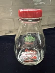 Apple Valley Creamery Milk Bottle East Berlin Pa Pint 2 Cups With Red Lid. Fixed Price $27.98.