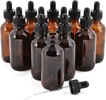 Vivaplex 12, Amber, Oz Glass Bottles, With Eye Droppers. Fixed Price $15.99.