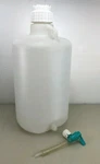 Nalgene 6.6 Gal. (25L) Round Ldpe Carboy With Lid, Handle, Spigot. Fixed Price $79.95.