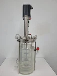 Sartorius 4L Double Wall Jacketed Glass Bioreactor Fermenter Vessel W/ Motor. Fixed Price $7300.00.