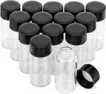 Jiuwu 14PCS 5ML Mini Clear Glass Bottle Vials And Plastic Cap Small Essential Oi. Fixed Price $9.30.