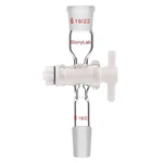 Stonylab Glass Vacuum Flow Control Adapter Straight With Ptfe 19/22 Joint. Fixed Price $44.35.