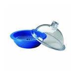 Nalgene Autoclavable Polypropylene Desiccator: Blue Body With Clear Polycarbon. Fixed Price $102.49.
