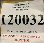 Evoqua W3T184842 10" Di Mixed-bed Filter 120032 Siemens. Fixed Price $118.50.