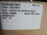 24 Gerresheimer 8OZ Flint Iii Glass Wide Mouth Round Bottles Only. Fixed Price $79.99.
