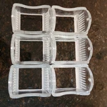 Lot Of (6) Wheaton 900204 Racks Only For Slide Staining Dish Kit. Fixed Price $79.00.