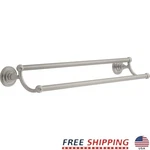 Wall Mounted Double Towel Bar Spot Resistant Bath Organizer Storage Solution New. Fixed Price $60.45.