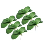 Patikil Faux Orchid Leaves 5.6 Inch, Pack Small Artificial Phalaenopsis Fol.... Fixed Price $32.17.