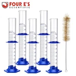5X Graduated 100ML Measuring Lab Cylinders Flask Glass + Brush. Fixed Price $21.99.