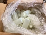 Lot Of 60 Nalgene Hdpe Narrow Mouth Round Bottle Polypropylene Screw Closure. Fixed Price $195.00.