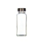 Kimble Clear Glass French Square Bottle, (cap Attached). Fixed Price $54.38.