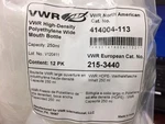 Vwr High Density Polyethylene Wide Mouth Bottle 250ML 10/PK 414004-113. Fixed Price $35.00.