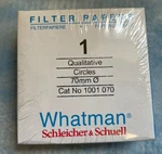Whatman Grade Qualitative Filter Paper 7.0 Cm - New 100 Pk. Fixed Price $39.00.