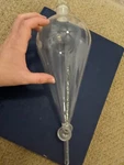 Corning Pyrex Glass Squibb Separatory Funnel 4MM W/stopper No Check 500ML?. Fixed Price $30.00.