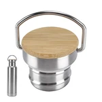 Stainless Steel And Bamboo Lid For Klean Kanteen Classic Narrow Bottle. Fixed Price $24.19.