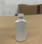 Lot Of 1,500 Oval-shaped Bottles 18-415MM, Few Caps Included, White, 1OZ/30ML. Fixed Price $150.00.