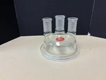 Wilmad-lab Glass 3 Neck Reaction Vessel Cover, Flat Flange 24/40. Fixed Price $250.00.
