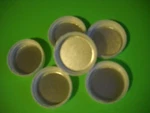Lot Of 25 White Screw Caps Tops Lids Closure Ribbed Foil Lined 33-400 Beer Wine. Fixed Price $9.29.