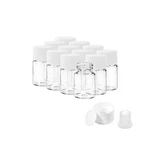 2ML Clear Glass Vials With Screw Caps And Plastic Stoppers, 1/2 Dram Small Li.... Fixed Price $15.76.