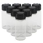 Ellbest 10ML (0.3 Oz) Clear Glass Vials With Screw Caps Small Liquid. Fixed Price $12.48.