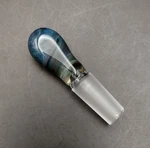 Multicolor Swirl 10MM Glass Male Ground Joint Stopper Plug. Fixed Price $16.00.