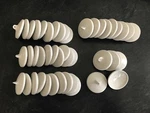 (46) Coorstek 54MM Id Porcelain Crucible Cover 60125 66125. Fixed Price $238.99.