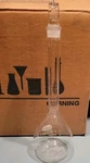 New (6) Pyrex Glass Tc 250ML Volumetric Flask #16 Stopper 5641-250. Fixed Price $65.00.