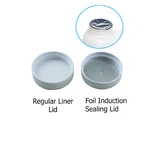 38/400 Polypropylene White Caps With Heat Induction LINER(10-100). Fixed Price $7.99.