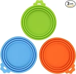 3 Pack Pet Food Can Covers Universal Lids Safe/silicone Dog&cat. Fixed Price $6.98.