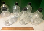 Kimax 35 500ML Graduated Media Storage Bottles With Caps, Lot Of Seven. Fixed Price $17.99.