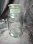 New Wheaton 500ML 16OZ Glass Wide Mouth Reagent Bottle W/ Hood Stopper. Fixed Price $23.95.