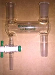 Chemglass Process Reactor Distilling Adapter Double 24/40 Joints, 1/2" Swagelock. Fixed Price $140.00.
