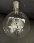 Kimble Kimax Glass 500ML Single Neck Round Bottom Boiling Flask 19/22. Fixed Price $17.95.