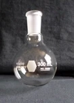 Kimble Kimax Glass 24/40 300ML Short Neck Round Bottom Boiling Flask, 25285-300. Fixed Price $21.99.