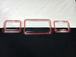 Pyrex Replacement Refrig Dish Lids W/red Seal 2SM 1LG Set Of 3 Total. Fixed Price $24.99.