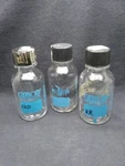 Gibco 100ML Clear Glass Graduated Media Storage Bottle W/ Screw Cap 3/PACK Chip. Fixed Price $21.99.