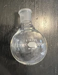Used Kimax Glass 100ML 19/22 Joint Single Neck Round Bottom Boiling Flask 25277. Fixed Price $13.95.