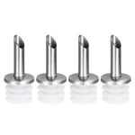 Uxcell Stainless Steel Bottle Pourers, 4PCS Olive Oil Spout, Wine 55MM, White. Fixed Price $16.92.