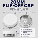 1000PC 20MM Aluminum Flip Top Crimp Caps For Vials Lab Seals Matt White. Fixed Price $45.99.