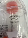 Corning 430767 0.22UM Ca 250 Ml Filter System. Fixed Price $15.00.