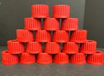 Chemglass Bottle Open Top GL-32 Threads 22 Mm Autoclavable Total Of 36 Caps. Fixed Price $66.00.