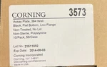 Box Of 10 Corning 3572 384 Well Flat Bottom Assay Plates. Fixed Price $33.00.