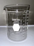 Kimble Kimax Glass 2000ML Low Form Beaker #14000-2L Free Shipping. Fixed Price $59.99.