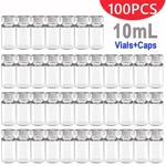 100PCS Sample Vials 10ML Small Glass Bottle Mini Jars+aluminum Crimp Lid Top. Fixed Price $32.29.