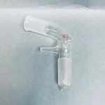 Kimble Kontes Angled Distillation Joint 105 Degrees 24/40 With Hose Connection. Fixed Price $90.00.