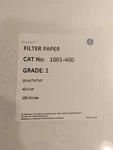 Pack Of Whatman Ge Filter Paper 1001-400 40CM Grade Qualitative 400MM. Fixed Price $59.95.